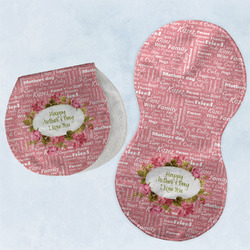 Mother's Day Burp Pads - Velour - Set of 2