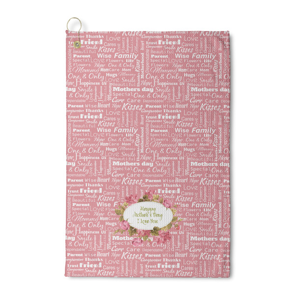 Custom Mother's Day Waffle Weave Golf Towel