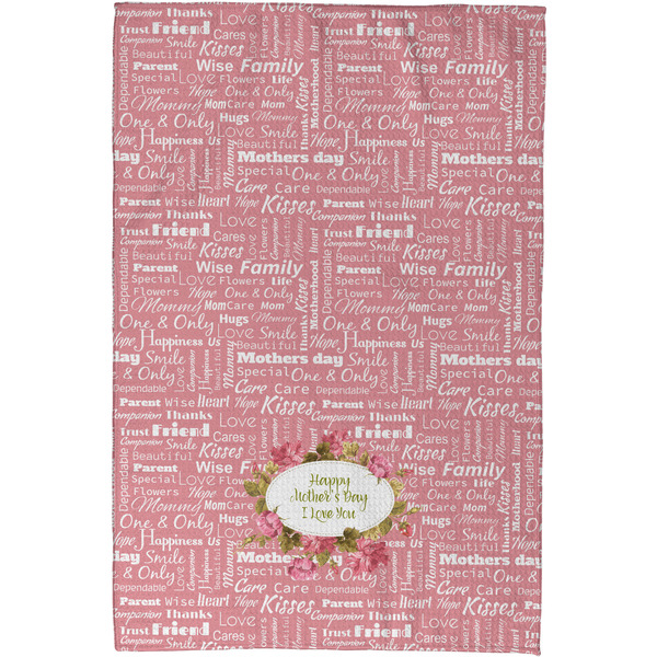 Mother's Day Waffle Weave Towel - Full Color Print - Approval Image