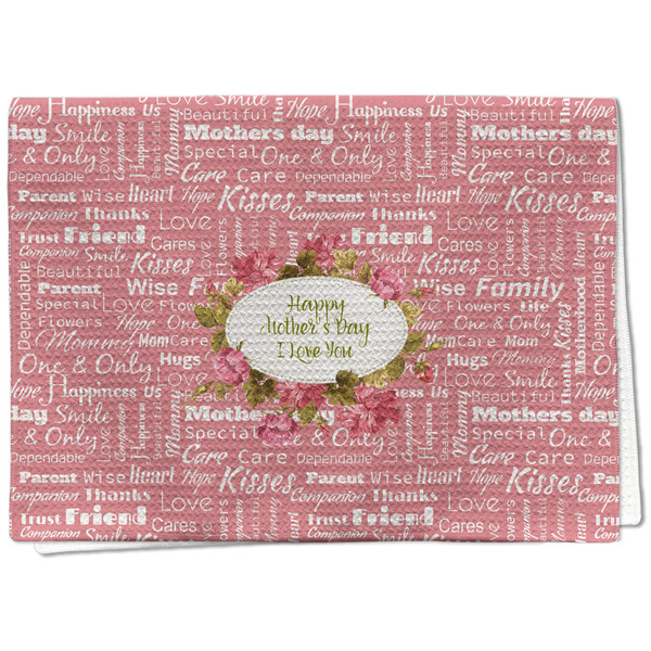 Custom Mother's Day Kitchen Towel - Waffle Weave - Full Color Print