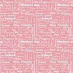 Mother's Day Wallpaper & Surface Covering (Water Activated 24"x 24" Sample)