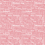 Mother's Day Wallpaper & Surface Covering (Water Activated 24"x 24" Sample)