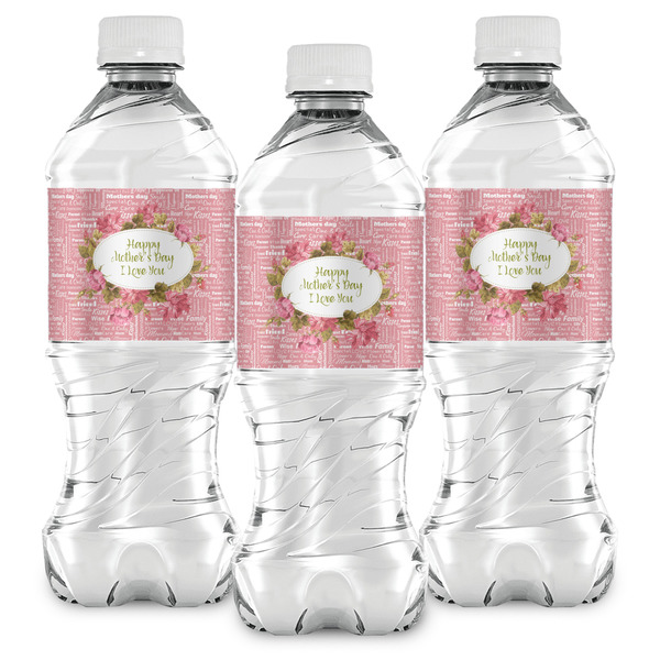 Mother's Day Water Bottle Labels - Front View