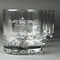 Mother's Day Whiskey Glasses Set of 4 - Engraved Front