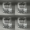 Mother's Day Whiskey Glasses - Set of 4 all Engraved