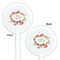 Mother's Day White Plastic 5.5" Stir Stick - Double Sided - Round - Front & Back