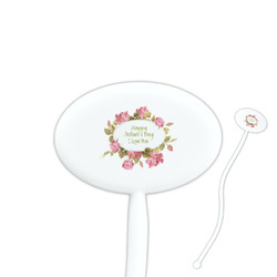 Mother's Day Oval Plastic Stir Sticks