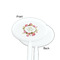 Mother's Day White Plastic 7" Stir Stick - Single Sided - Oval - Front & Back