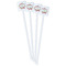 Mother's Day White Plastic Stir Stick - Double Sided - Square - Front
