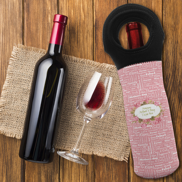 Mother's Day Wine Tote Bag - FLATLAY