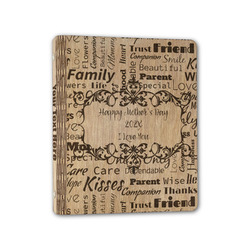 Mother's Day Wood 3-Ring Binder - 1" Half-Letter Size