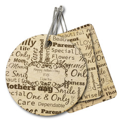 Mother's Day Wood Luggage Tag