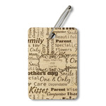 Mother's Day Wood Luggage Tag - Rectangle