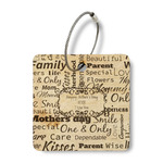 Mother's Day Wood Luggage Tag - Square