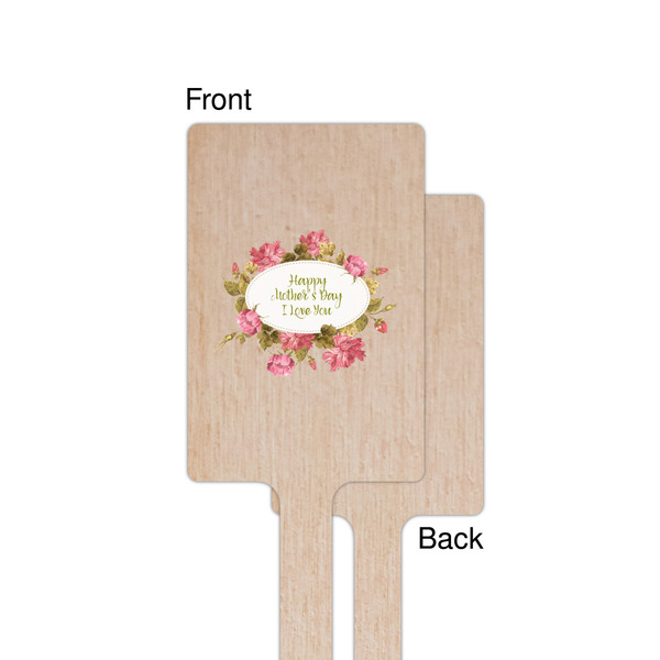Mother's Day Wooden 6.25" Stir Stick - Rectangular - Single - Front & Back
