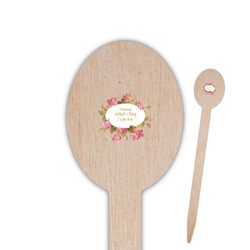 Mother's Day Oval Wooden Food Picks - Double Sided