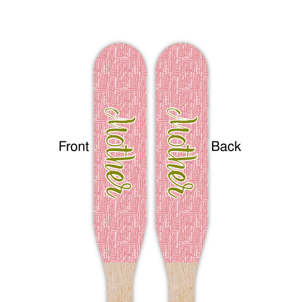 Mother's Day Wooden Food Pick - Paddle - Double Sided - Front & Back