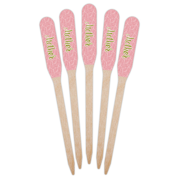 Mother's Day Wooden Food Pick - Paddle - Fan View