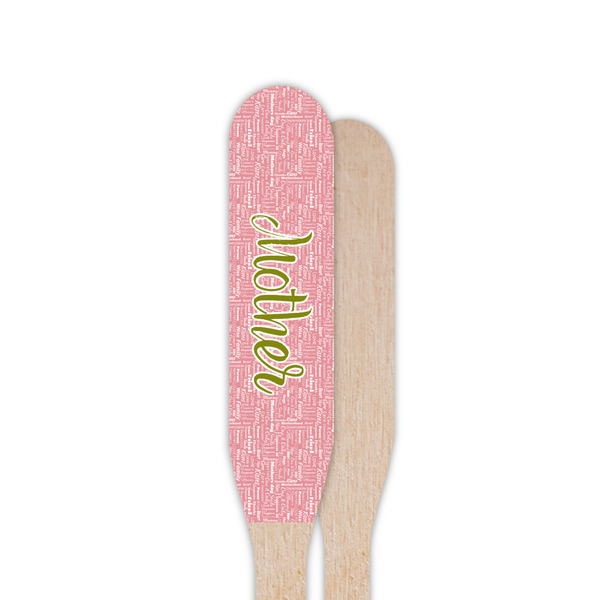Mother's Day Wooden Food Pick - Paddle - Single Sided - Front & Back