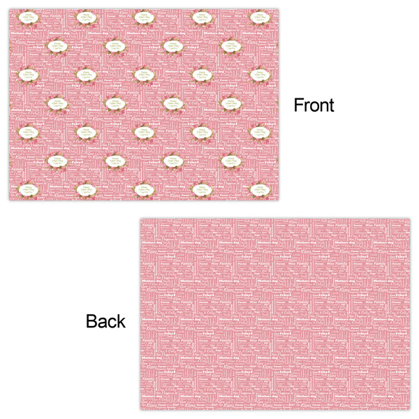 Mother's Day Wrapping Paper Sheet - Double Sided - Front & Back
