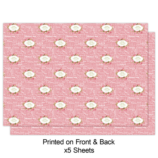 Mother's Day Wrapping Paper Sheet - Double Sided - Front