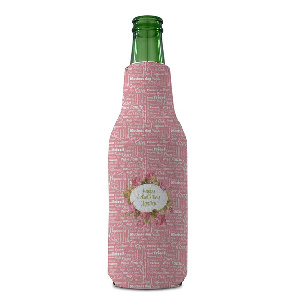 Mother's Day Zipper Bottle Cooler - FRONT (bottle)