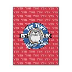 School Mascot Wood Print - 11x14 (Personalized)