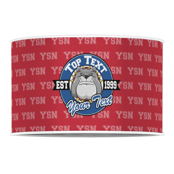 School Mascot 12" Drum Lampshade - FRONT (Poly Film)