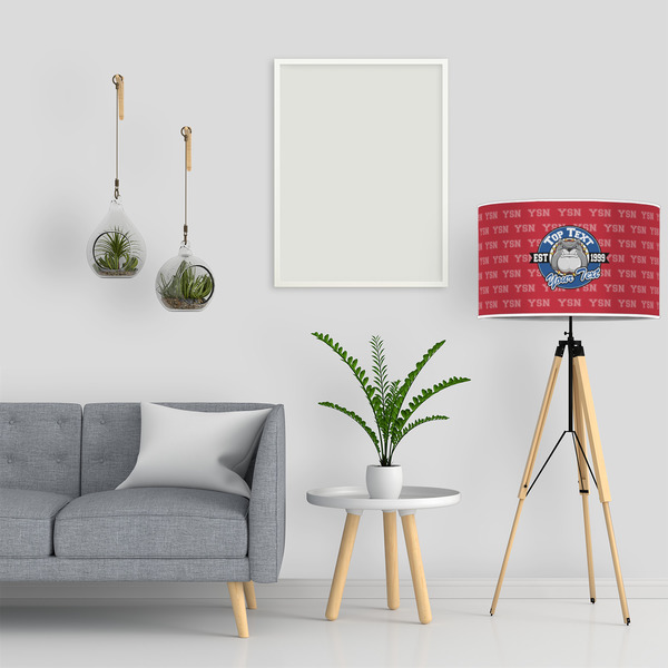 School Mascot 12" Drum Lampshade - LIFESTYLE