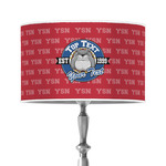 School Mascot 12" Drum Lamp Shade - Poly-film (Personalized)