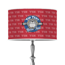 School Mascot 12" Drum Lamp Shade - Poly-film (Personalized)