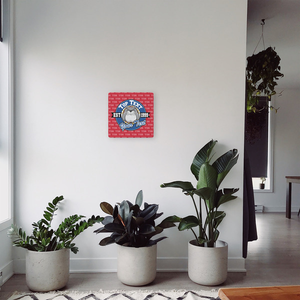 School Mascot 12x12 - Canvas Print - In Context