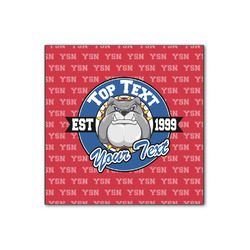 School Mascot Wood Print - 12x12 (Personalized)