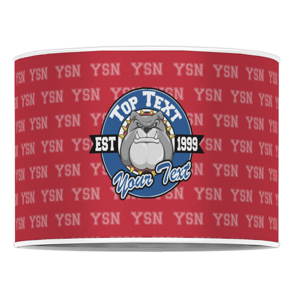 School Mascot 16" Drum Lampshade - FRONT (Poly Film)