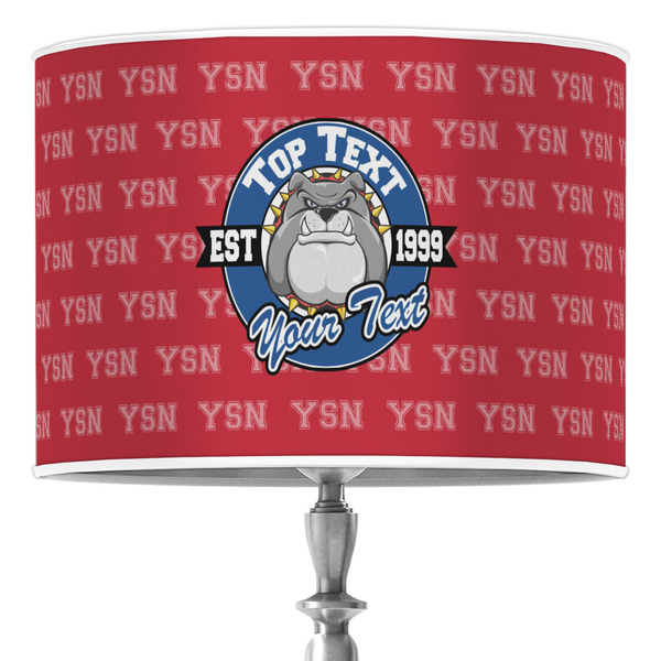 Custom School Mascot 16" Drum Lamp Shade - Poly-film (Personalized)