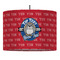 School Mascot Drum Pendant Lamp (Personalized)