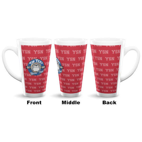 School Mascot 16 Oz Latte Mug - Approval