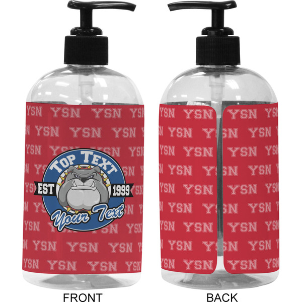 School Mascot 16 oz Plastic Liquid Dispenser (Approval)