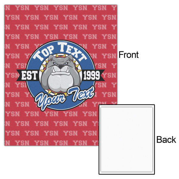 School Mascot 16x20 - Matte Poster - Front & Back