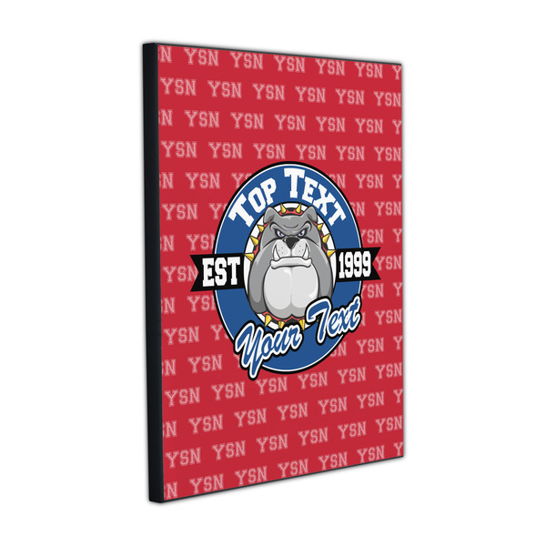 School Mascot 16x20 Wood Print - Angle View