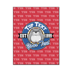 School Mascot Wood Print - 16x20 (Personalized)