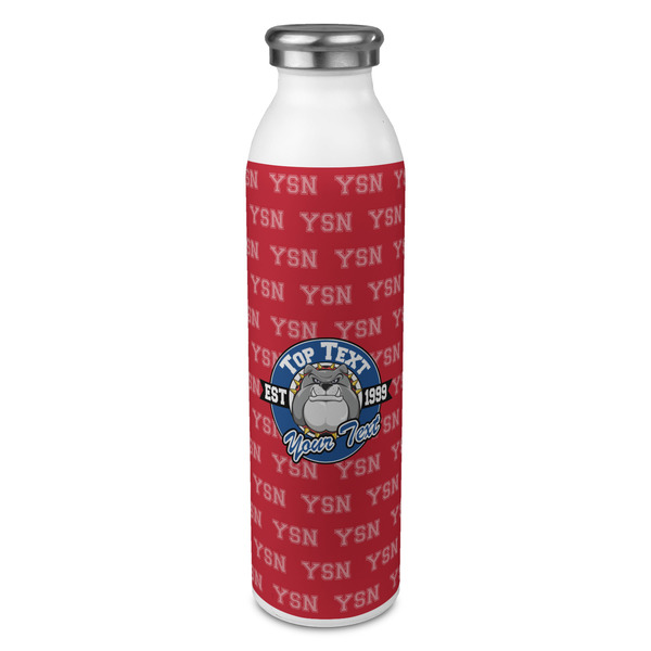 Custom School Mascot 20oz Stainless Steel Water Bottle - Full Print (Personalized)