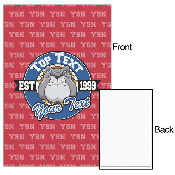 School Mascot 20x30 - Matte Poster - Front & Back