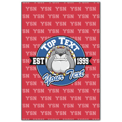 School Mascot Wood Print - 20x30 (Personalized)