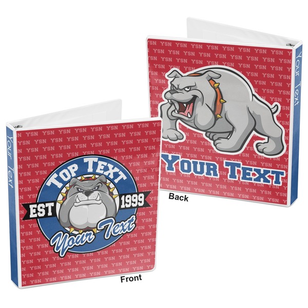School Mascot 3-Ring Binder Front and Back