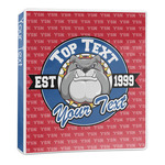 School Mascot 3-Ring Binder - 1 inch (Personalized)