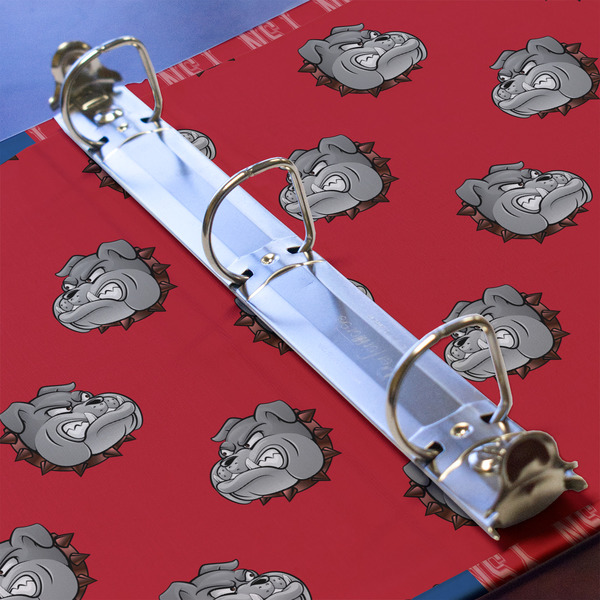 School Mascot 3 Ring Binders - Full Wrap - 1" - DETAIL