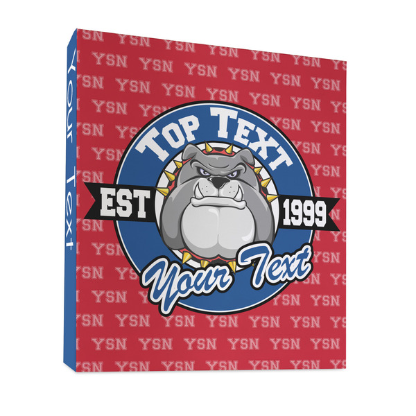 School Mascot 3 Ring Binders - Full Wrap - 1" - FRONT