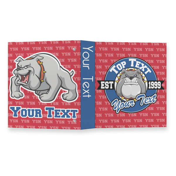 School Mascot 3 Ring Binders - Full Wrap - 1" - OPEN OUTSIDE