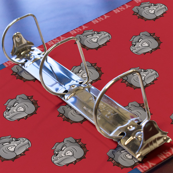 School Mascot 3 Ring Binders - Full Wrap - 2" - DETAIL